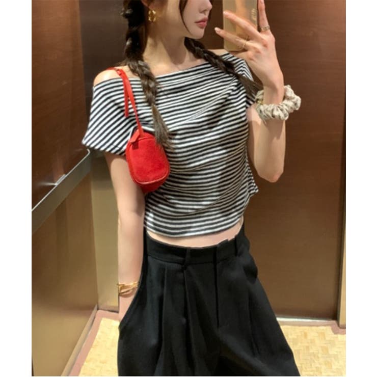 バックレスオフ半袖Tシャツ | by muni:r | 詳細画像2 