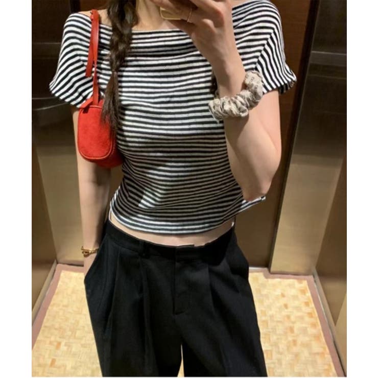 バックレスオフ半袖Tシャツ | by muni:r | 詳細画像3 