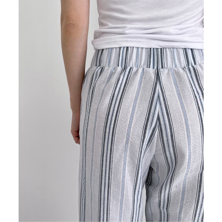 リネンストライプバンディンルーズパンツ | by muni:r | 詳細画像17 