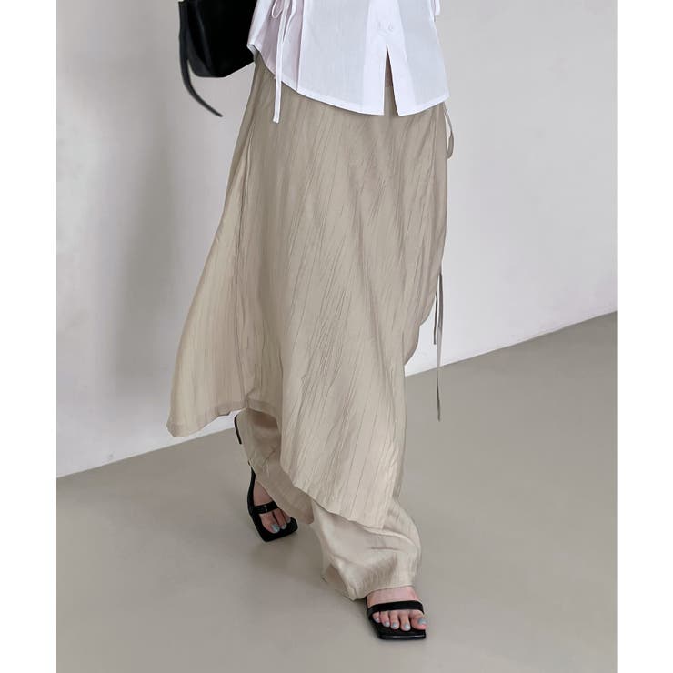 レイヤードラップスカートパンツ | by muni:r | 詳細画像24 