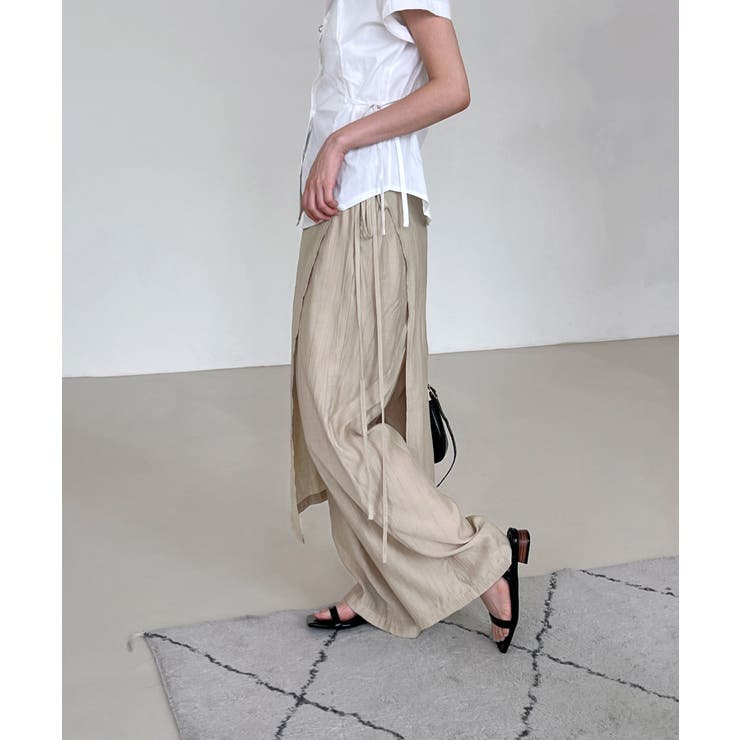 レイヤードラップスカートパンツ | by muni:r | 詳細画像29 