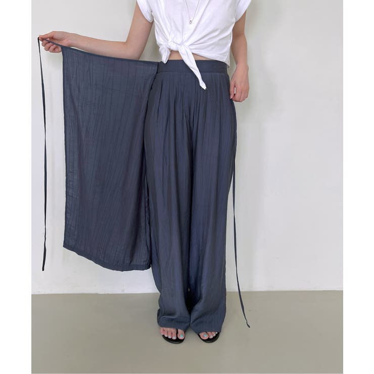 レイヤードラップスカートパンツ | by muni:r | 詳細画像39 