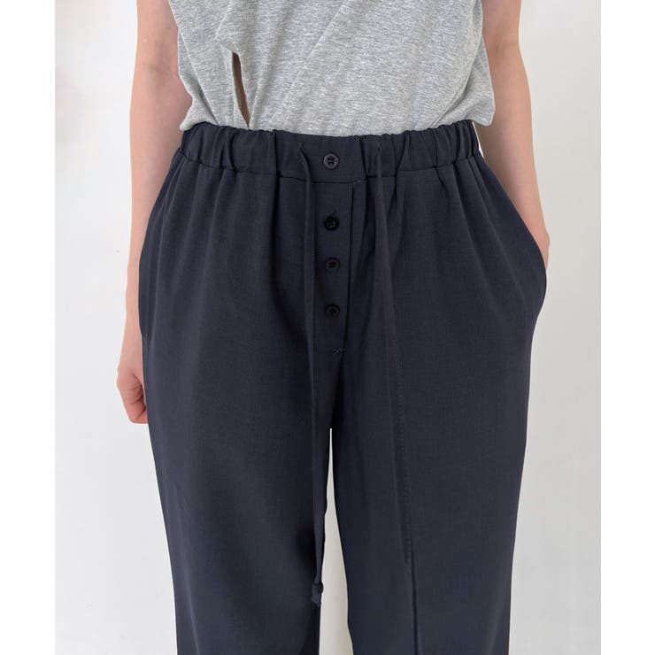 ボタンポイントロングスラックスバンディングパンツ | by muni:r | 詳細画像37 