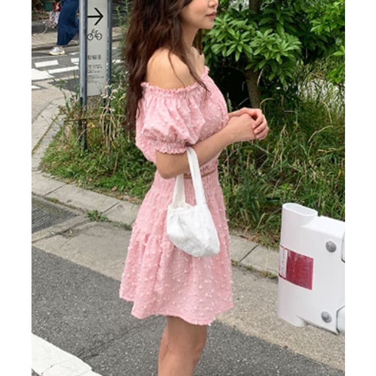 オフショルダークロップドブラウス＋カンカンフレアスカートSET | by muni:r | 詳細画像2 