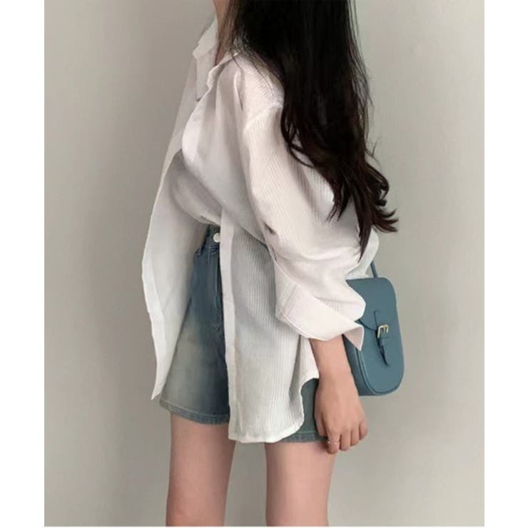 シアーストライプキャミソール+シャツSET | by muni:r | 詳細画像5 