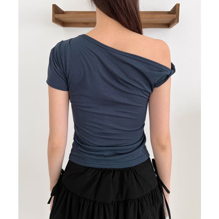 アンバランスリボンストラップTシャツ | by muni:r | 詳細画像41 