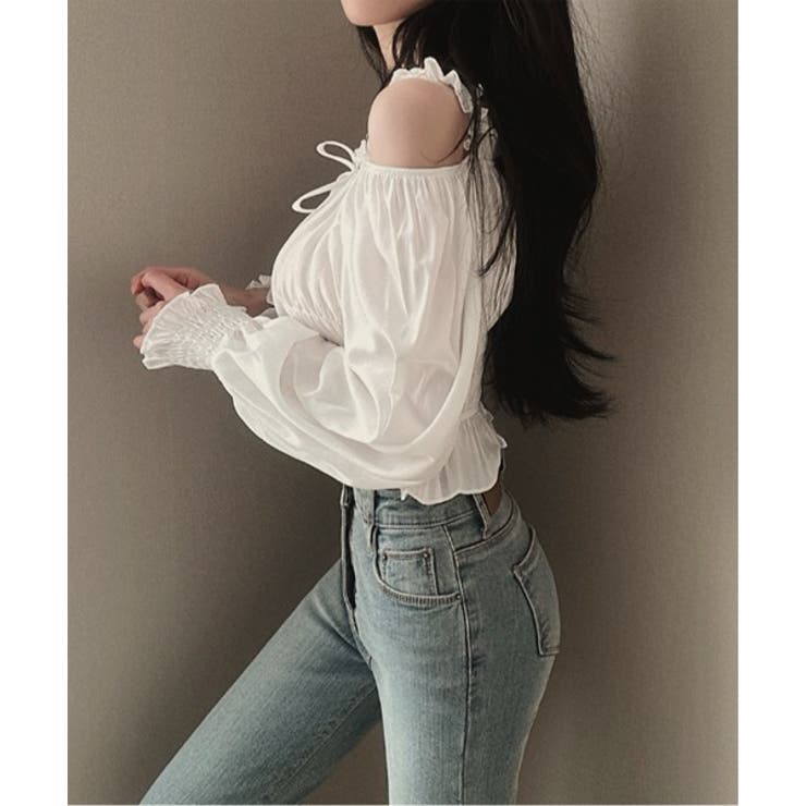 ラブリーススモックオフブラウス | by muni:r | 詳細画像3 