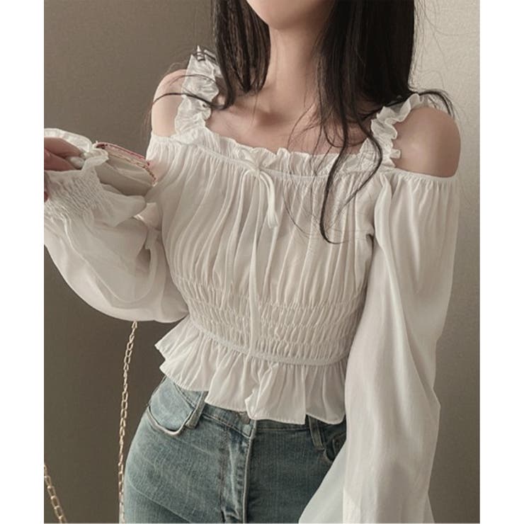 ラブリーススモックオフブラウス | by muni:r | 詳細画像4 