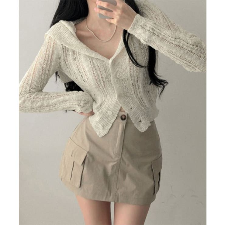 ヴィンテージセーラーカラーニットカーディガン | by muni:r | 詳細画像7 