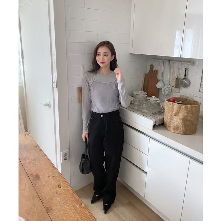 5colorデイリーロングワイドコットンパンツ | by muni:r | 詳細画像11 