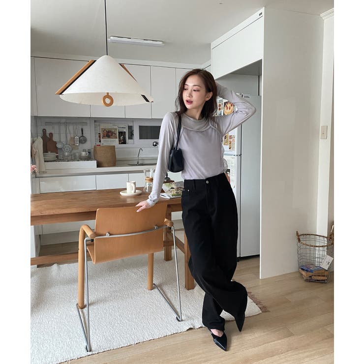 5colorデイリーロングワイドコットンパンツ | by muni:r | 詳細画像13 