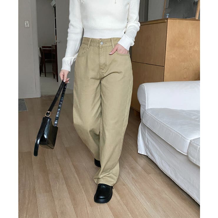 5colorデイリーロングワイドコットンパンツ | by muni:r | 詳細画像23 