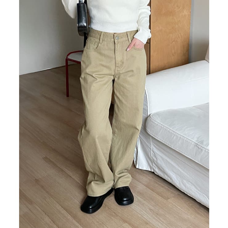 5colorデイリーロングワイドコットンパンツ | by muni:r | 詳細画像25 