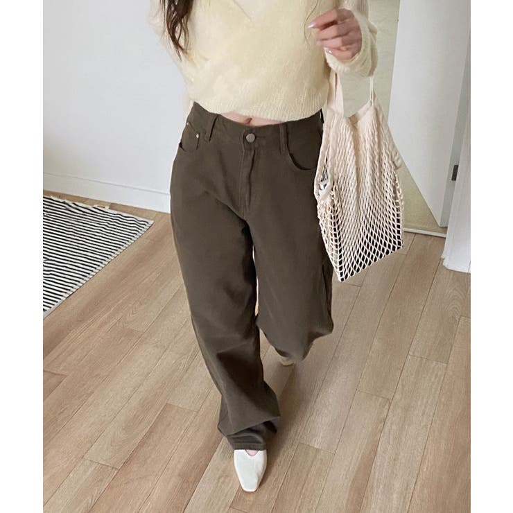 5colorデイリーロングワイドコットンパンツ | by muni:r | 詳細画像3 