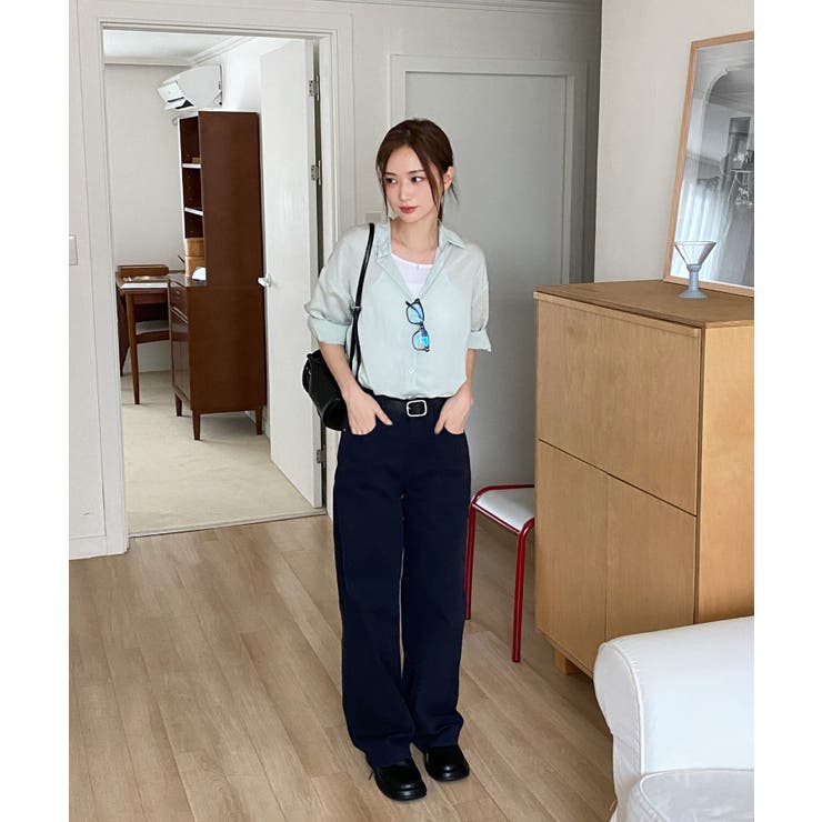 5colorデイリーロングワイドコットンパンツ | by muni:r | 詳細画像31 