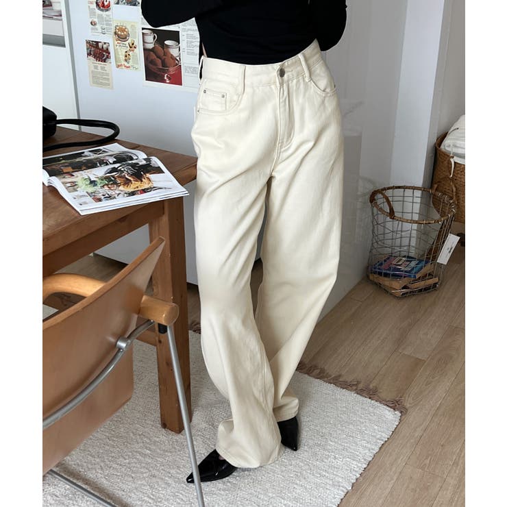 5colorデイリーロングワイドコットンパンツ | by muni:r | 詳細画像36 