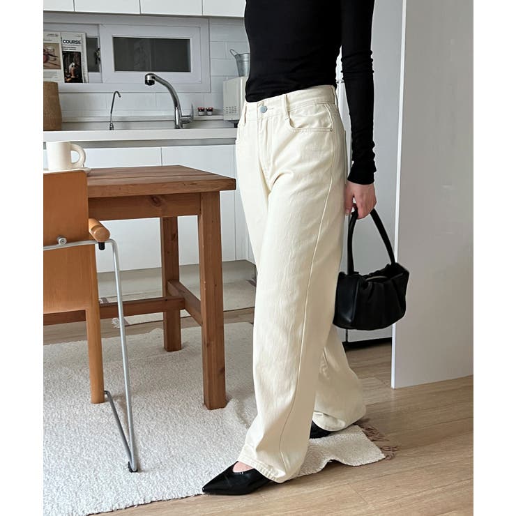 5colorデイリーロングワイドコットンパンツ | by muni:r | 詳細画像39 