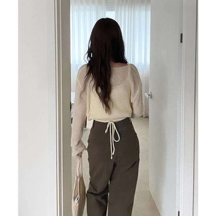 5colorデイリーロングワイドコットンパンツ | by muni:r | 詳細画像4 