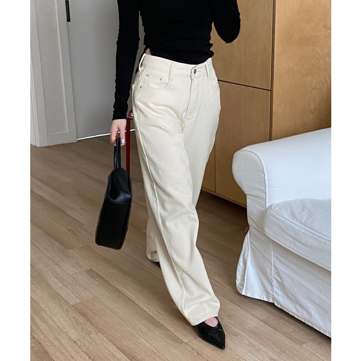 5colorデイリーロングワイドコットンパンツ | by muni:r | 詳細画像43 