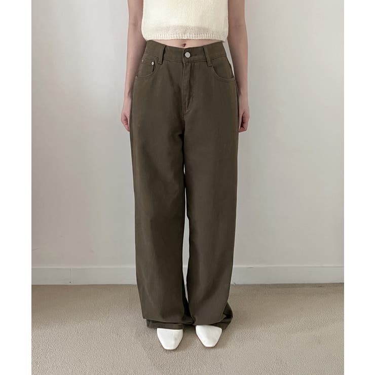5colorデイリーロングワイドコットンパンツ | by muni:r | 詳細画像46 