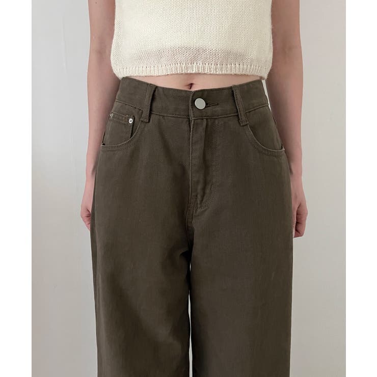 5colorデイリーロングワイドコットンパンツ | by muni:r | 詳細画像47 