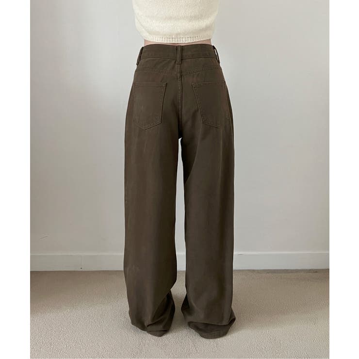 5colorデイリーロングワイドコットンパンツ | by muni:r | 詳細画像49 