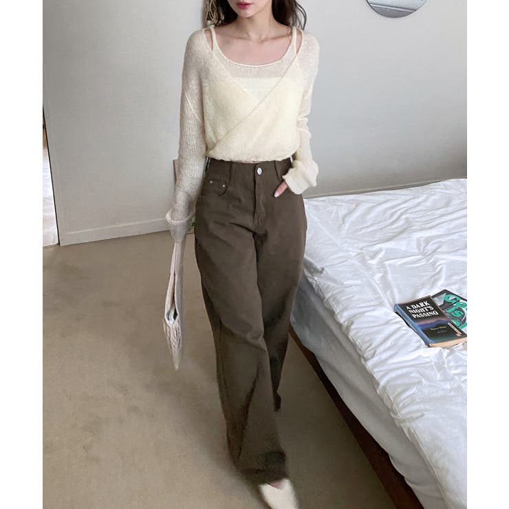 5colorデイリーロングワイドコットンパンツ | by muni:r | 詳細画像5 