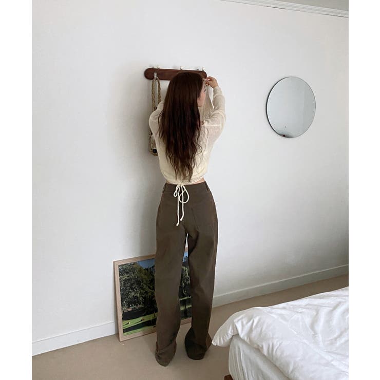 5colorデイリーロングワイドコットンパンツ | by muni:r | 詳細画像6 