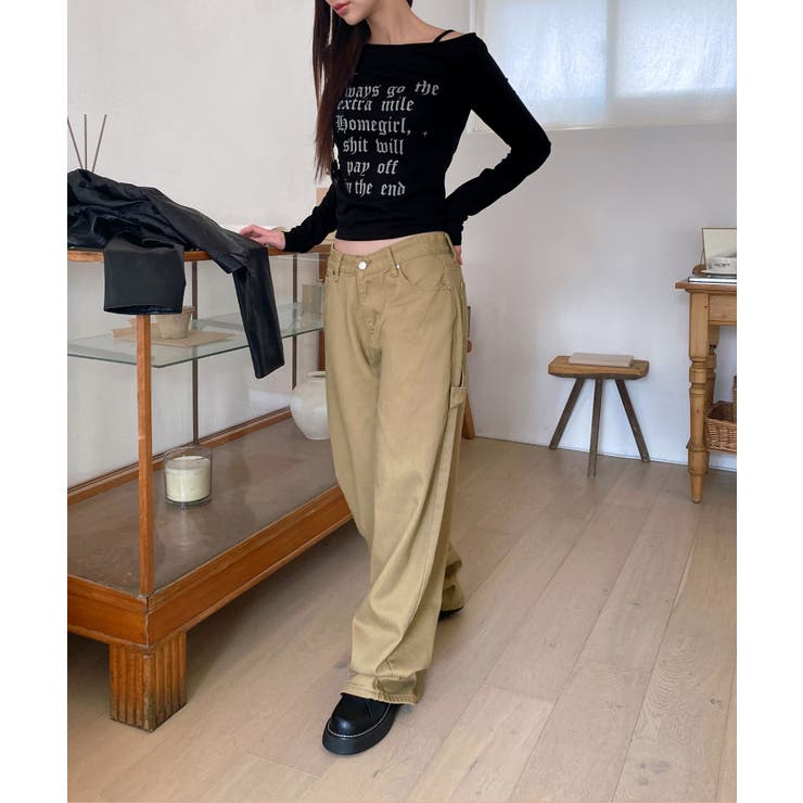 ロングワイドカーペンターポケットパンツ | by muni:r | 詳細画像4 