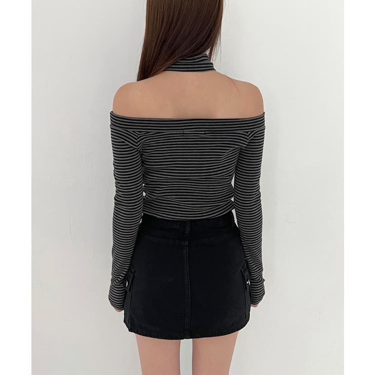 ボーダーオフショルダーマフラーSET | by muni:r | 詳細画像27 