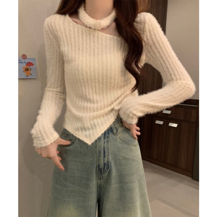 リブチョーカーシャーリングニット | by muni:r | 詳細画像10 