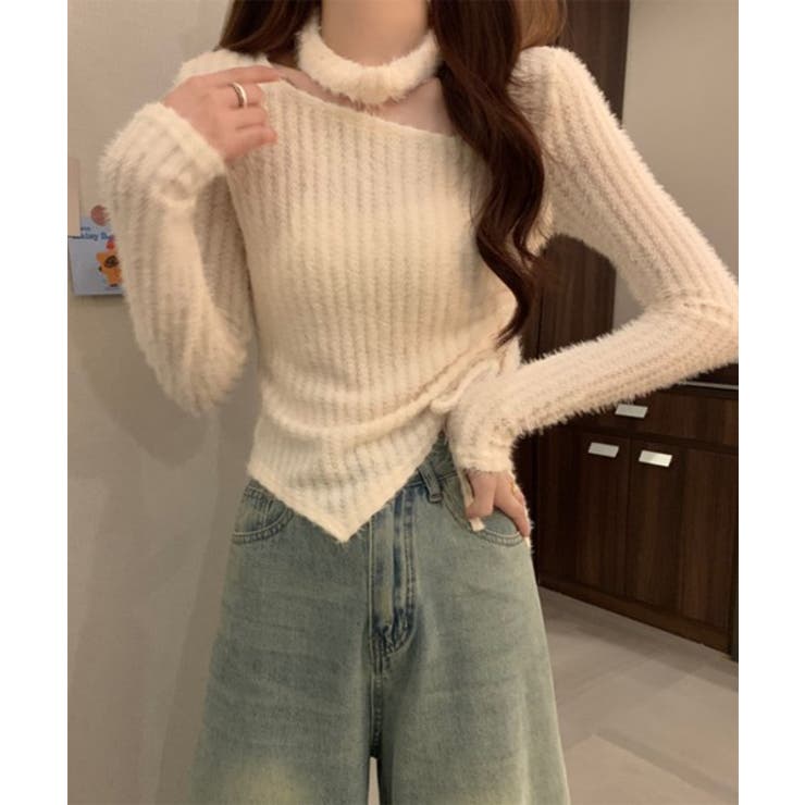 リブチョーカーシャーリングニット | by muni:r | 詳細画像12 