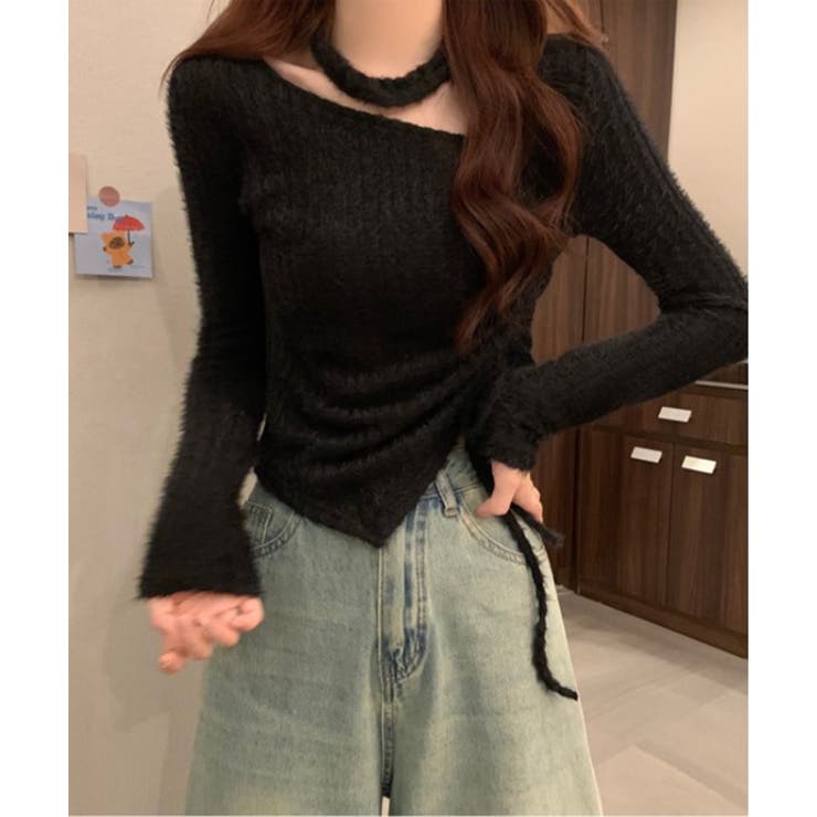 リブチョーカーシャーリングニット | by muni:r | 詳細画像5 