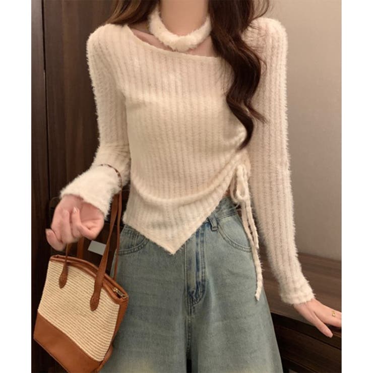 リブチョーカーシャーリングニット | by muni:r | 詳細画像7 