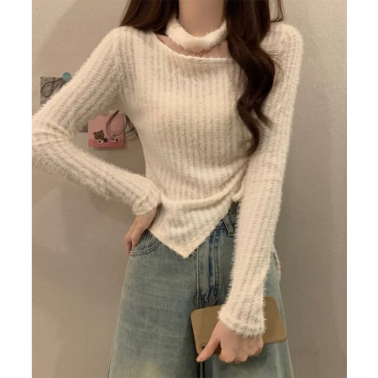 リブチョーカーシャーリングニット | by muni:r | 詳細画像8 