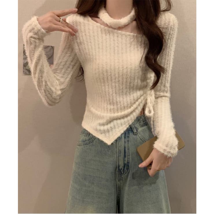 リブチョーカーシャーリングニット | by muni:r | 詳細画像9 