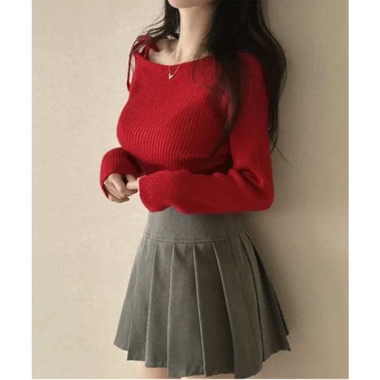 アンバランスリボンリブニット | by muni:r | 詳細画像10 