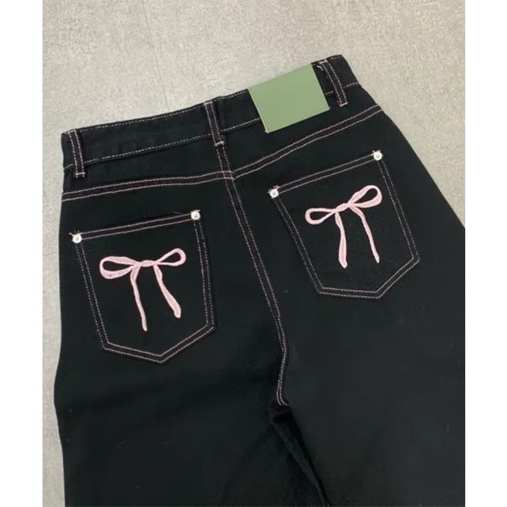 リボン刺繍ポケットパンツ/2025 SS COLLECTION[品番