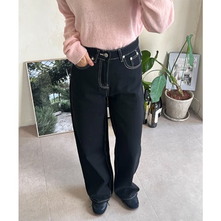 リボン刺繍ポケットパンツ | by muni:r | 詳細画像7 