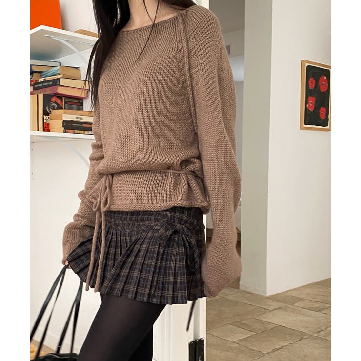 チェックリボンプリーツスカート | by muni:r | 詳細画像14 