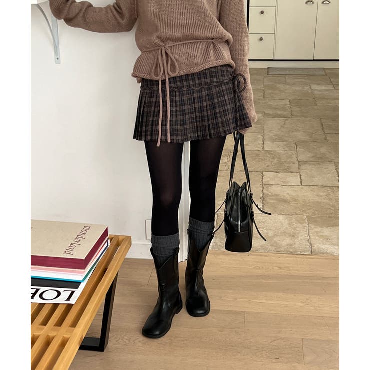 チェックリボンプリーツスカート | by muni:r | 詳細画像15 