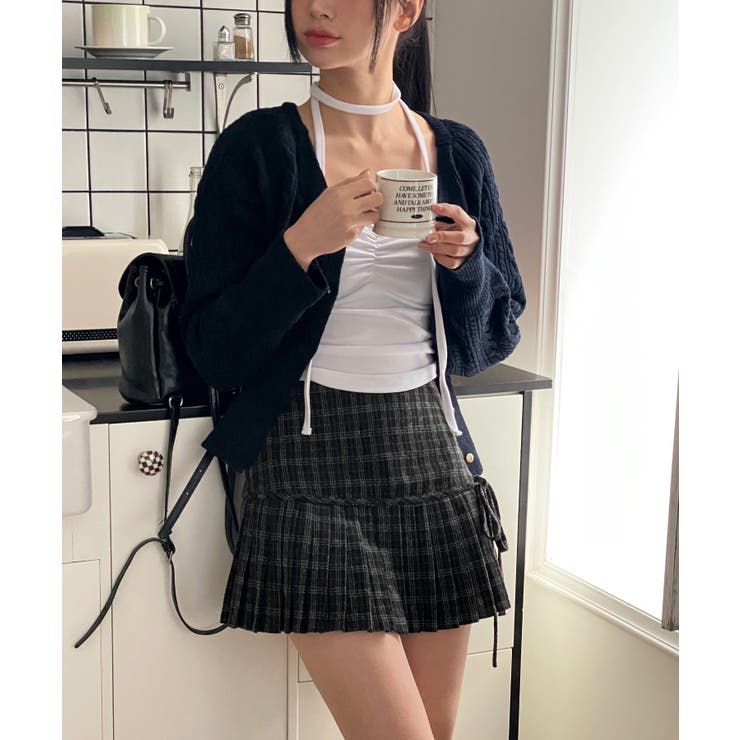 チェックリボンプリーツスカート | by muni:r | 詳細画像9 