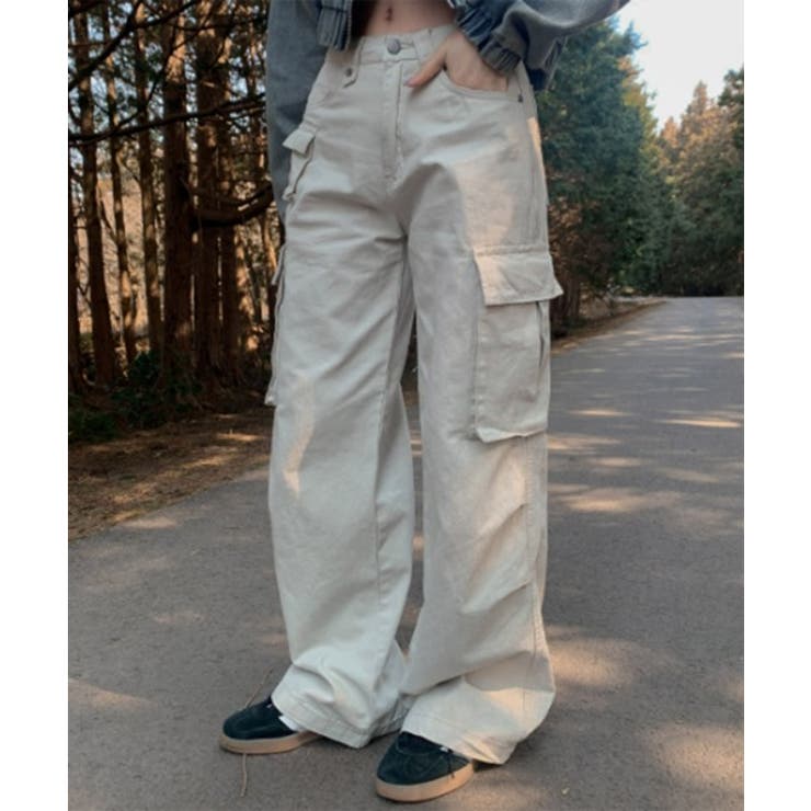 ディテールカーゴポケットワイドパンツ | by muni:r | 詳細画像1 