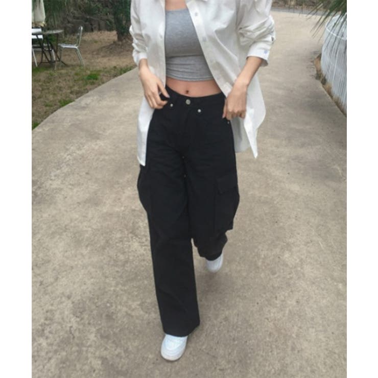 ディテールカーゴポケットワイドパンツ | by muni:r | 詳細画像11 