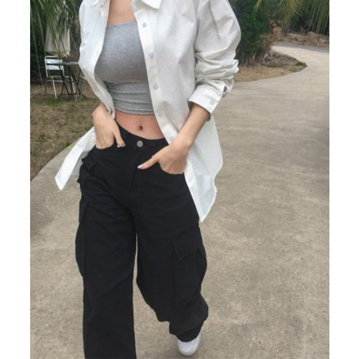 ディテールカーゴポケットワイドパンツ | by muni:r | 詳細画像12 