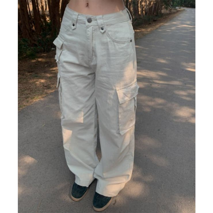 ディテールカーゴポケットワイドパンツ | by muni:r | 詳細画像4 