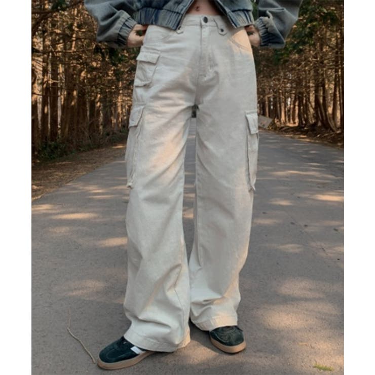 ディテールカーゴポケットワイドパンツ | by muni:r | 詳細画像5 