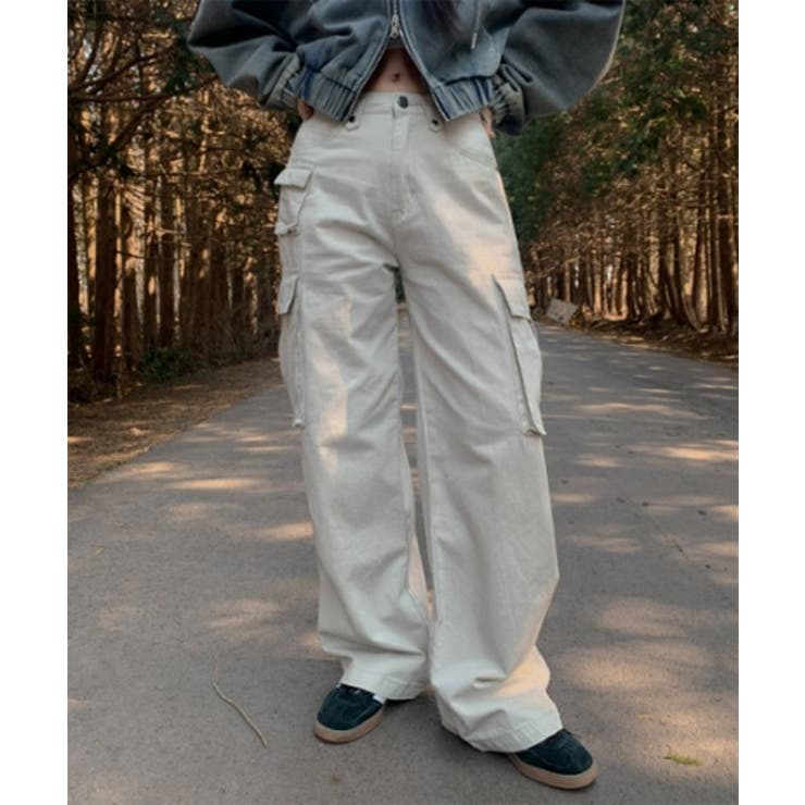 ディテールカーゴポケットワイドパンツ | by muni:r | 詳細画像6 