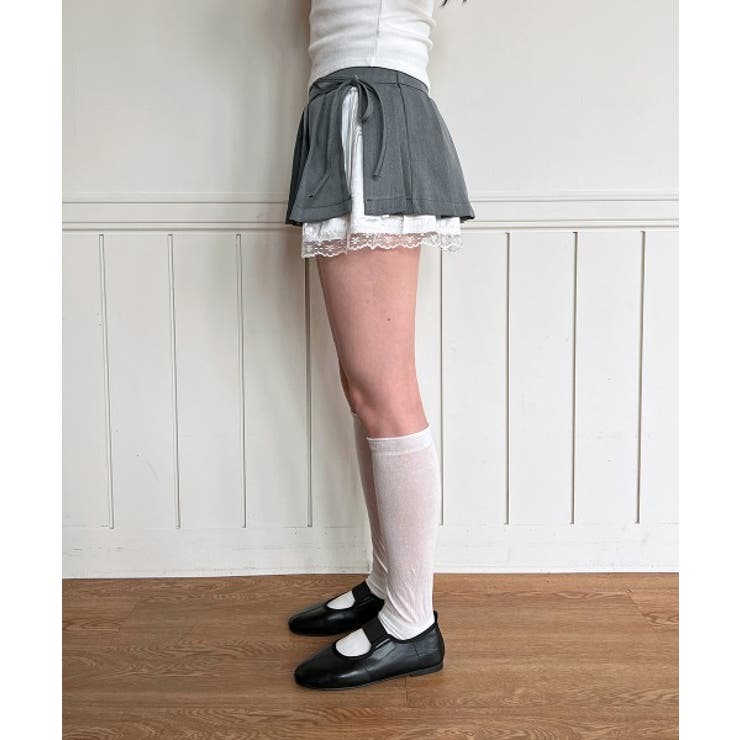 レイヤーラッププリーツミニスカート | by muni:r | 詳細画像20 