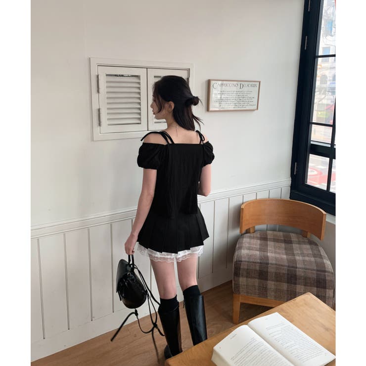 レイヤーラッププリーツミニスカート | by muni:r | 詳細画像3 